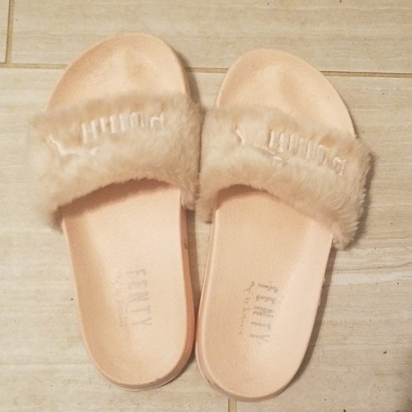 fuzzy slides fenty
